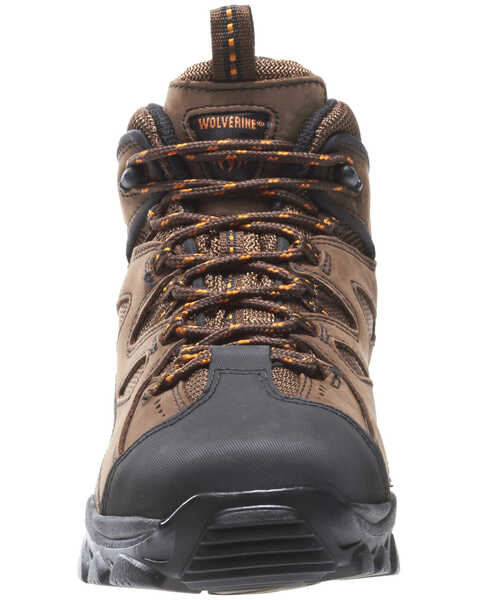 Image #5 - Wolverine Men's Hudson Mid Cut Steel Toe Hiker Boots, Dark Brown, hi-res
