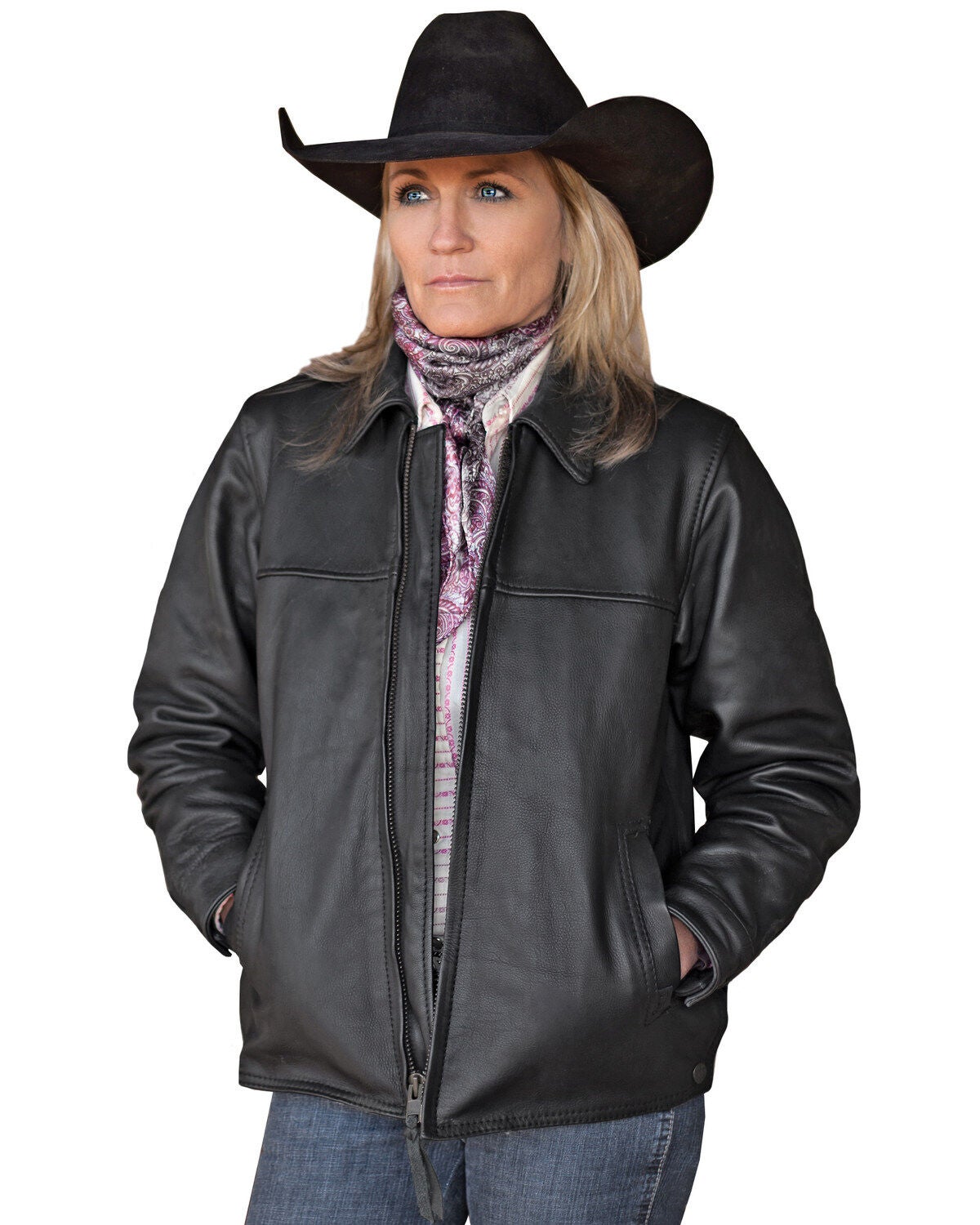 Rifleman Black Leather Jacket | Boot Barn