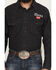 Image #3 - Coors Men's Boot Barn Exclusive Logo Embroidered Long Sleeve Snap Denim Shirt, Black, hi-res