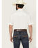 Image #4 - Ariat Men's VentTek Solid Short Sleeve Snap Performance Western Shirt - Tall, White, hi-res