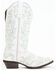 Laredo Women's Adrian 12" Wide Calf Western Boots - Snip Toe, White, hi-res
