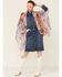Image #4 - LaBiz Women's Floral Short Kimono, Tan, hi-res
