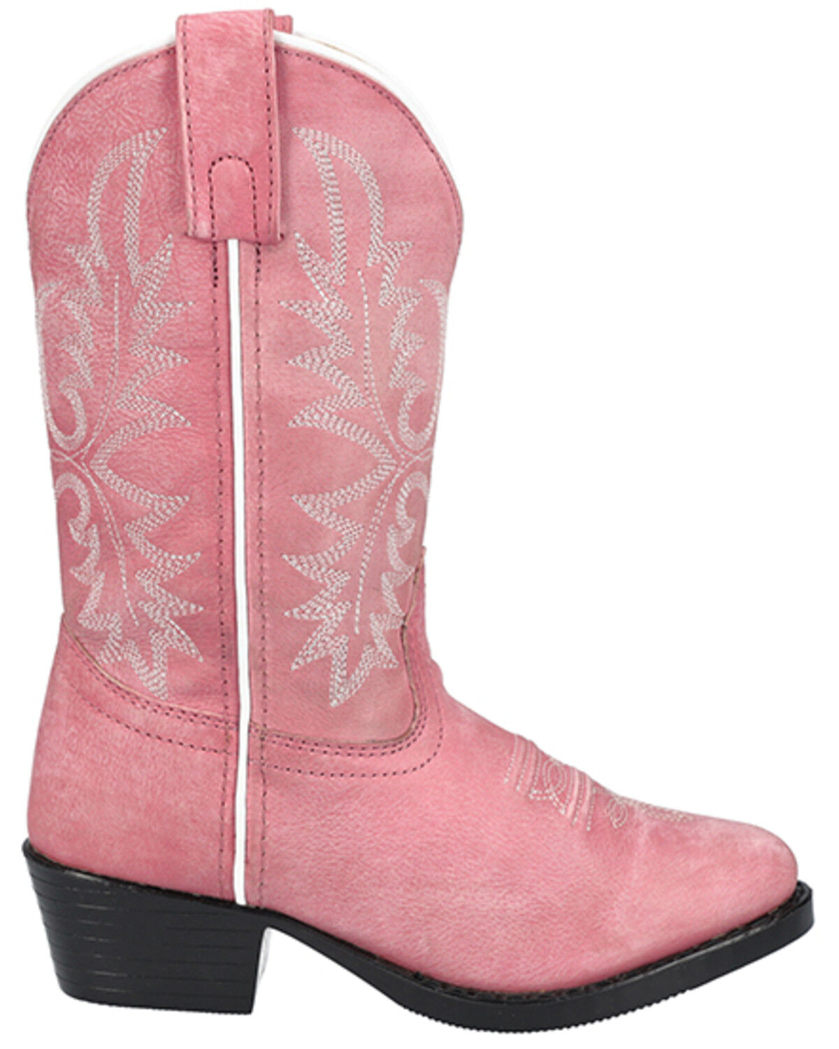 Image #2 - Smoky Mountain Little Girls' Denver Western Boots - Round Toe, Pink, hi-res