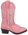 Image #2 - Smoky Mountain Little Girls' Denver Western Boots - Round Toe, Pink, hi-res