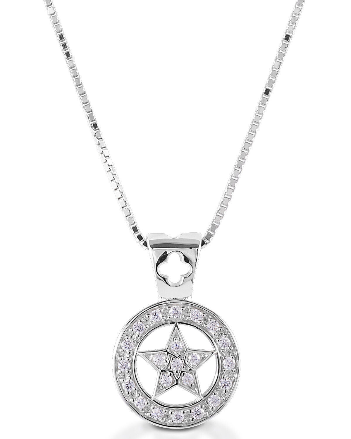 Kelly Herd Women's Small Star Pendant Necklace, Silver, hi-res