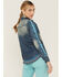 Image #2 - Tasha Polizzi Women's Rayna Southwestern Embroidered Denim Shirt, Blue, hi-res