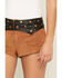 Image #2 - Show Me Your Mumu Women's Wilson Faux Suede Shorts, Tan, hi-res