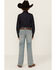 Image #3 - Rock & Roll Denim Boys' Two Tone Bootcut Denim Jeans, Blue, hi-res