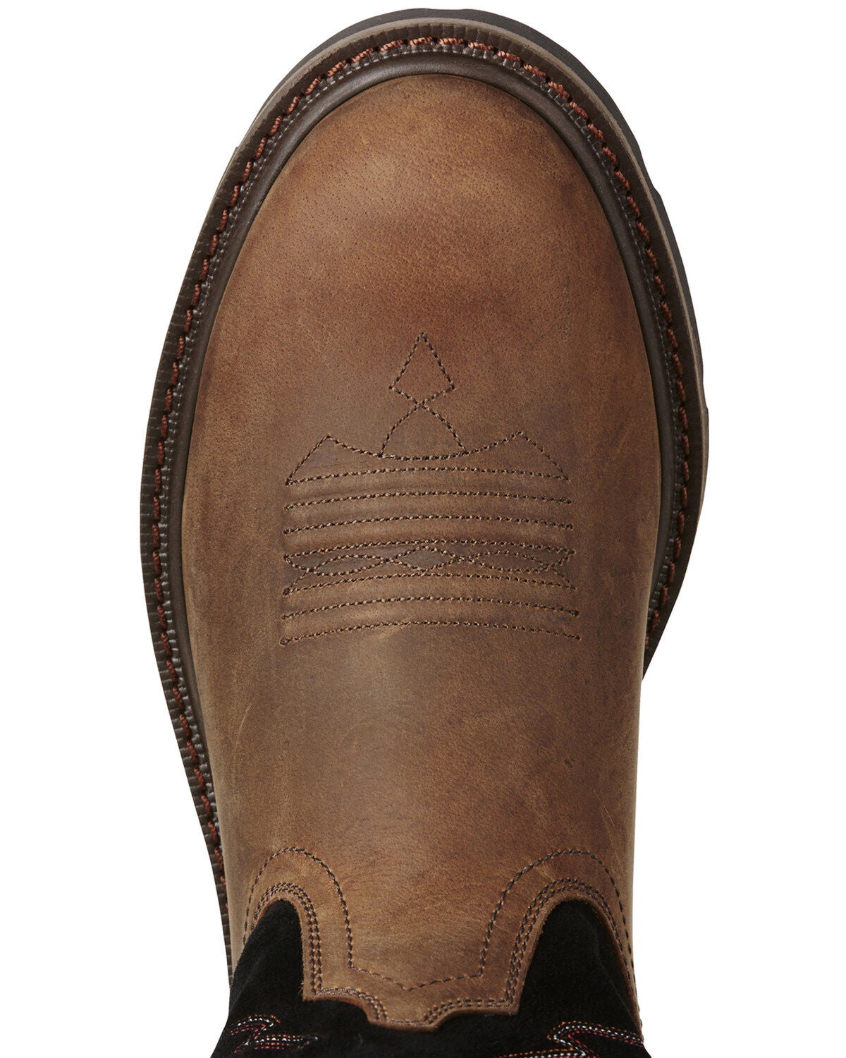 Image #4 - Ariat Men's Groundbreaker Pull-On Western Work Boots - Soft Toe, , hi-res