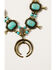Shyanne Women's Golden Dreamcatcher Squash Blossom Necklace, Gold, hi-res