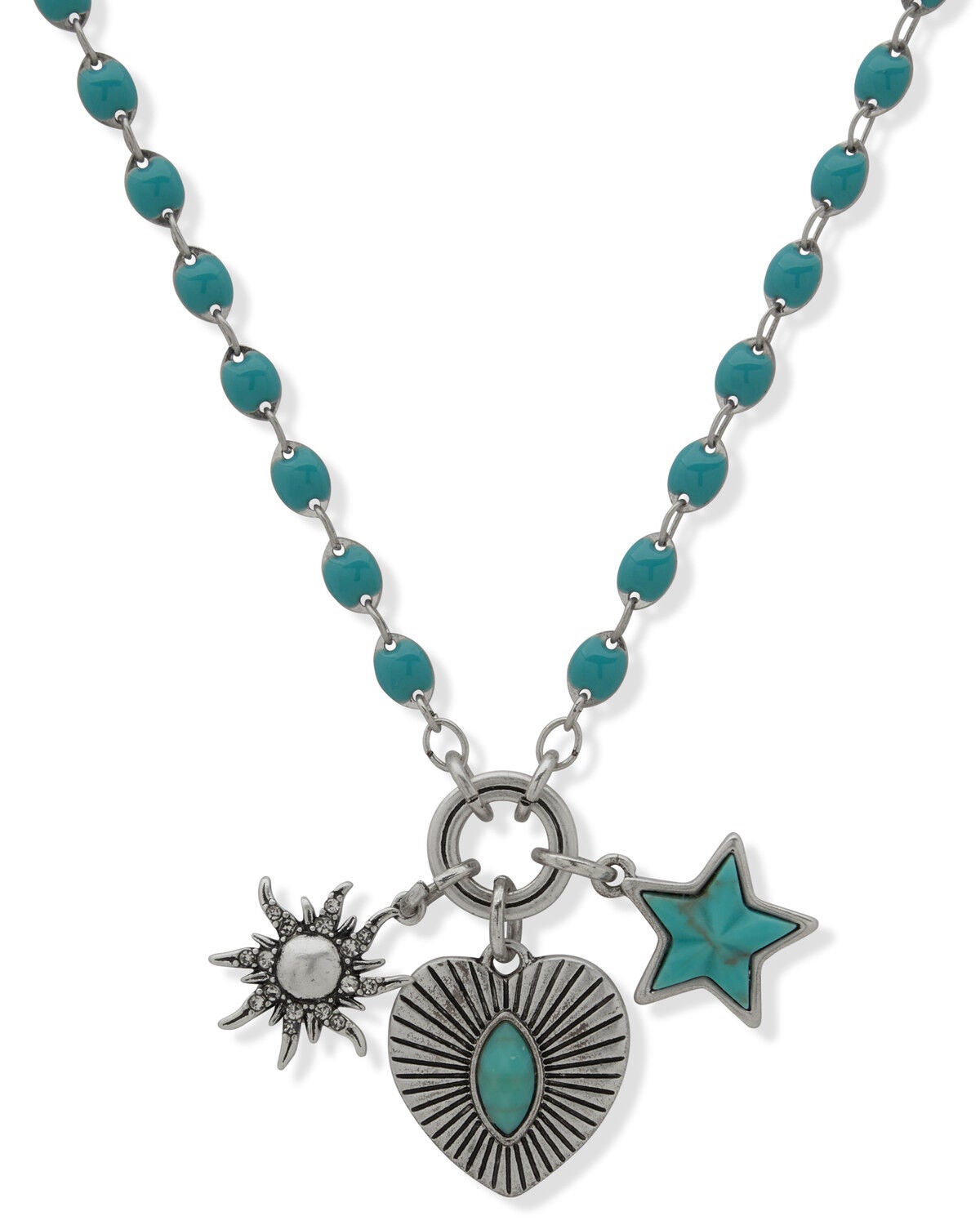 Image #1 - Lainey Wilson Women's Country Girl Pendant Necklace, Turquoise, hi-res