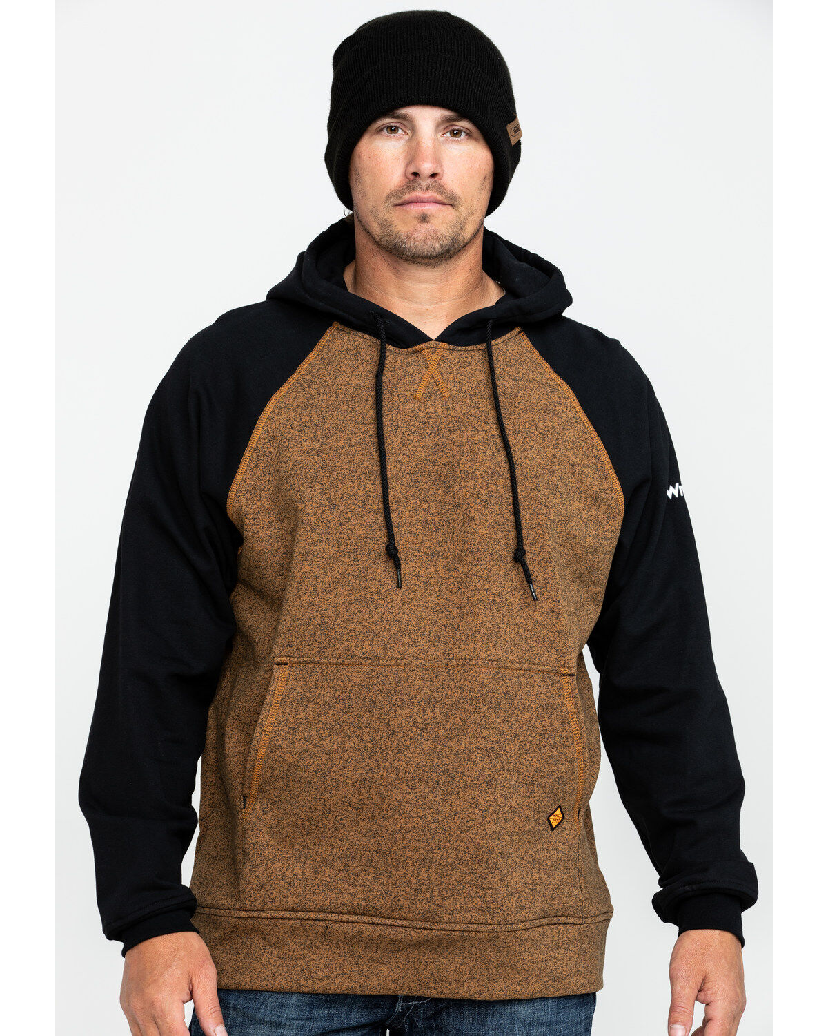 Image #1 - Wrangler Men's FR Contrast Hooded Work Sweatshirt, , hi-res