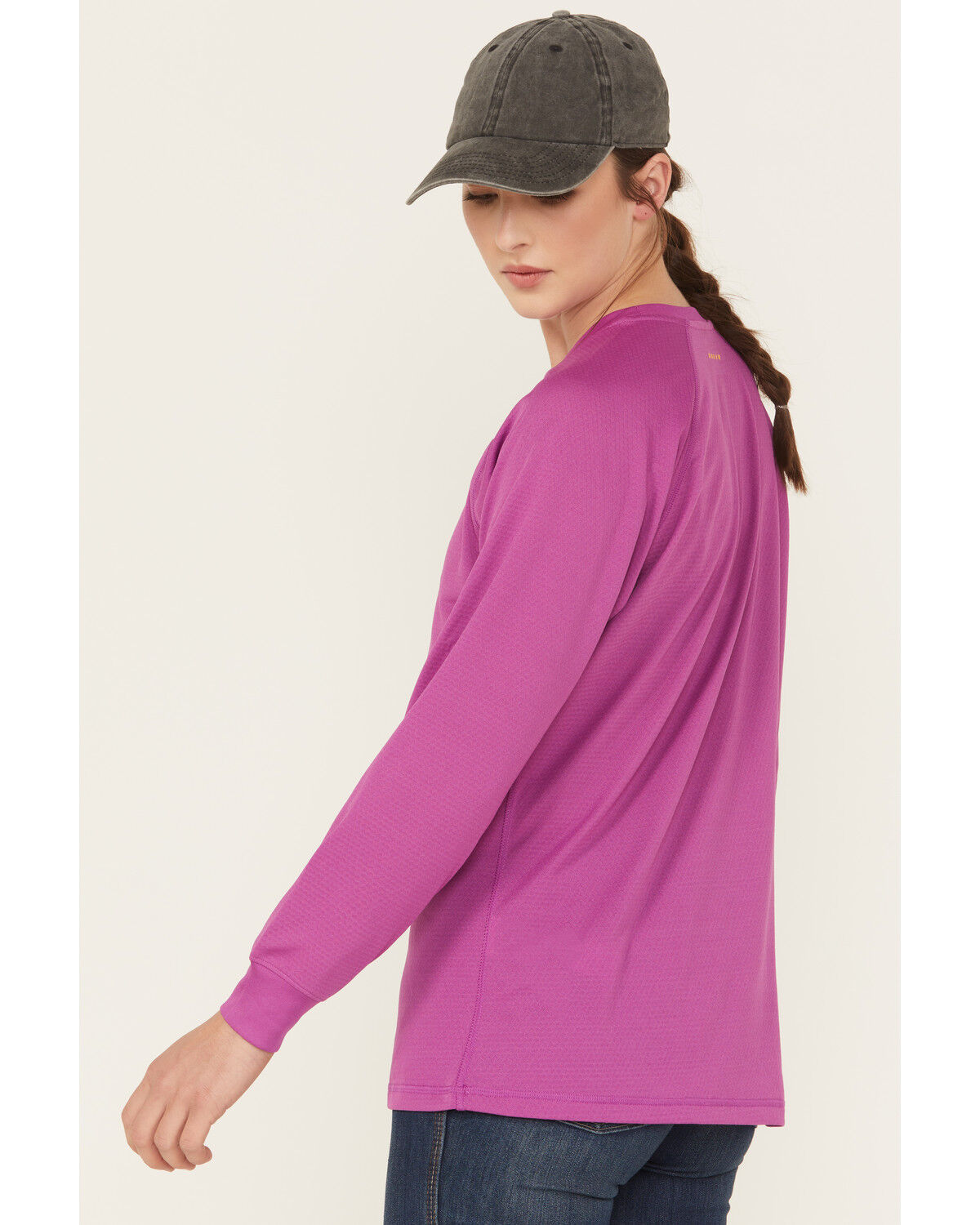 Image #2 - Ariat Women's Rebar Heat Fighter Essential Long Sleeve Work Tee, Purple, hi-res