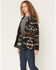 Image #2 - Cotton & Rye Women's Boot Barn Exclusive Southwestern Print Blazer, Dark Brown, hi-res