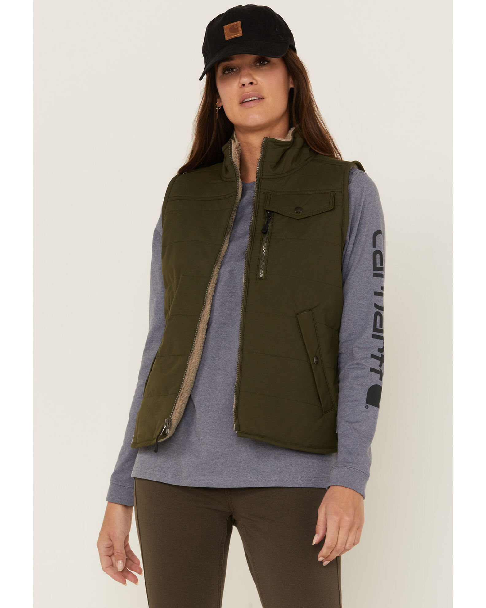 Carhartt women's reversible vest discount
