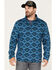 Image #1 - Powder River Outfitters Men's Southwestern Print Quarter-Zip Pullover, , hi-res