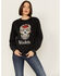 Image #1 - Modelo Women's Day Of The Dead Crewneck Sweatshirt, Black, hi-res