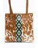 Image #1 - Shyanne Women's Bryndle Aztec Panel Leather Tote Bag, Tan, hi-res