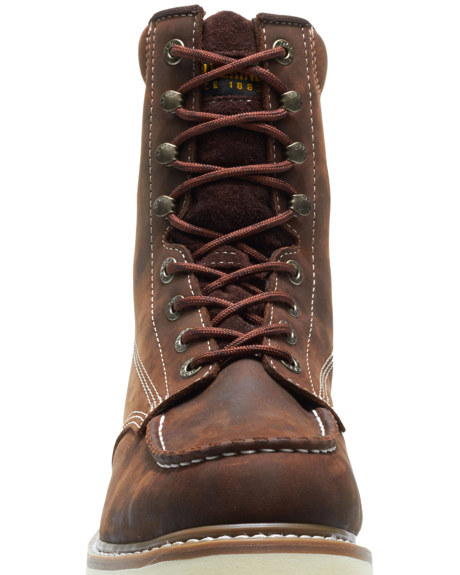 Image #5 - Wolverine Men's Loader Work Boots - Steel Toe, Brown, hi-res