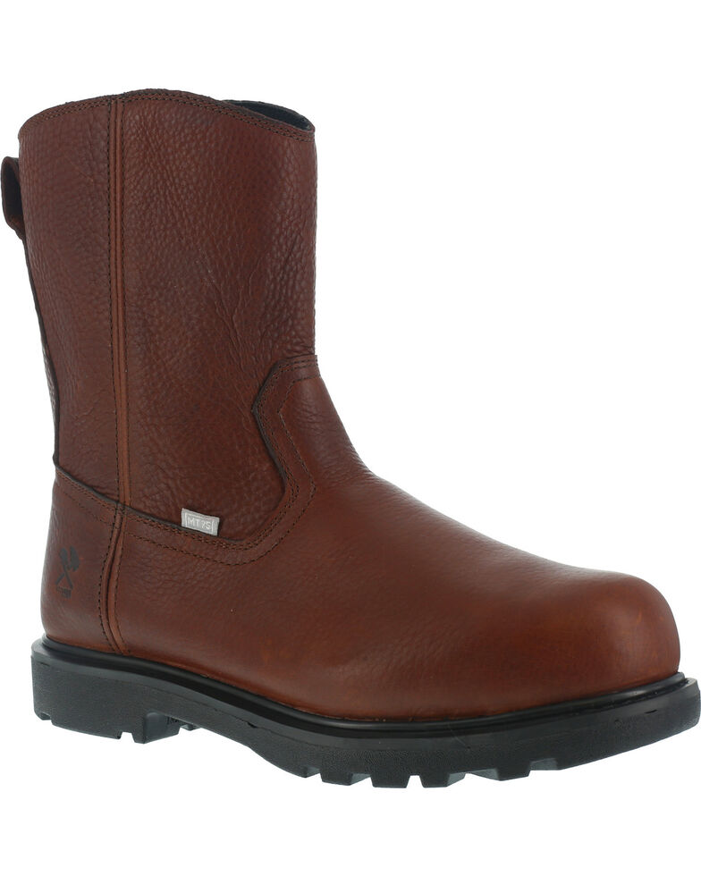 Iron Age Men's Hauler Wellington SideZipper Work Boots Composite Toe