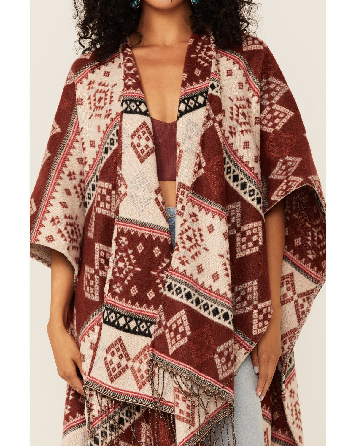 Image #3 - Shyanne Women's Fired Brick Shawl, , hi-res
