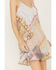 Image #3 - Wild Moss Women's Patchwork Print Short Slip Mini Dress, , hi-res