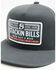 Image #2 - Stackin Bills Men's Stackin Ball Cap, Grey, hi-res
