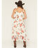 Image #4 - Patrons of Peace Women's Floral Print Sleeveless High-Low Dress, Cream, hi-res