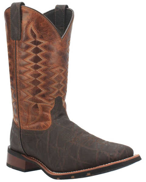 Laredo Men's Dillon Western Boots - Wide Square Toe, Brown, hi-res