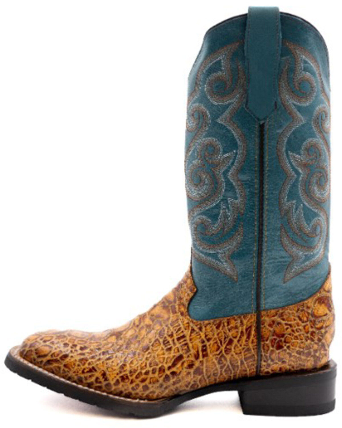 Image #3 - Ferrini Men's Kai Performance Western Boots - Broad Square Toe, Brown, hi-res