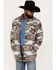 Rock & Roll Denim Southwestern Print Shirt Jacket, Natural, hi-res