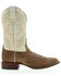 Botas Caborca For Liberty Black Women's Embroidered Leaf Western Boot - Broad Square Toe , Natural, hi-res