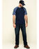 Image #6 - Hawx Men's Navy Midland Short Sleeve Baseball Work T-Shirt - Big, Navy, hi-res