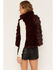 Image #4 - Cripple Creek Women's Faux Fur Zip-Up Vest, Red, hi-res
