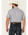 Cody James Men's Double Arrow Geo Print Short Sleeve Snap Western Shirt , Grey, hi-res