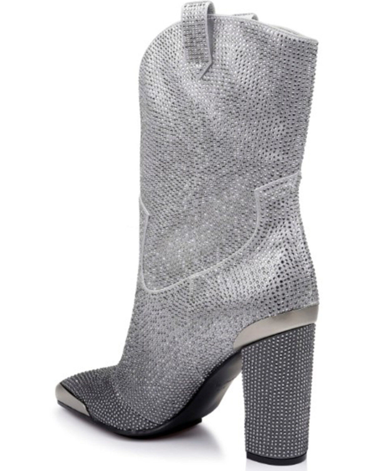 Image #5 - DanielXDiamond Women's Johnny Guitar Western Boots - Snip Toe, Grey, hi-res