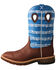 Twisted X Men's CellStretch Western Work Boots - Alloy Toe, Burgundy, hi-res
