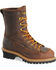 Image #1 - Carolina Men's Logger 8" Steel Toe Work Boots, Brown, hi-res