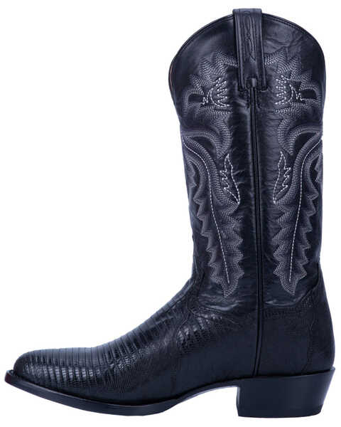 Dan Post Men's Winston Lizard Western Boots - Medium Toe, Black, hi-res