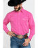 Image #4 - Wrangler Men's Tough Enough To Wear Pink Geo Print Long Sleeve Western Shirt , , hi-res