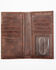 Image #2 - Cody James Men's Bifold Ostrich Print Embossed Rodeo Wallet, Brown, hi-res