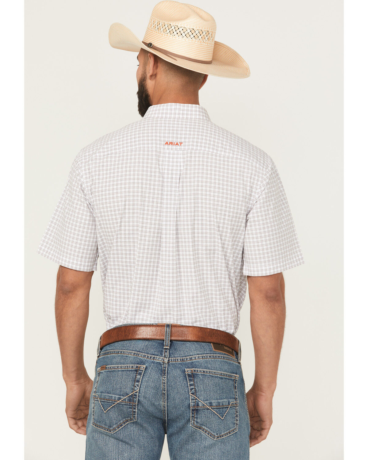 Image #4 - Ariat Men's Pro Series Woody Plaid Print Short Sleeve Button-Down Western Shirt - Tall, , hi-res