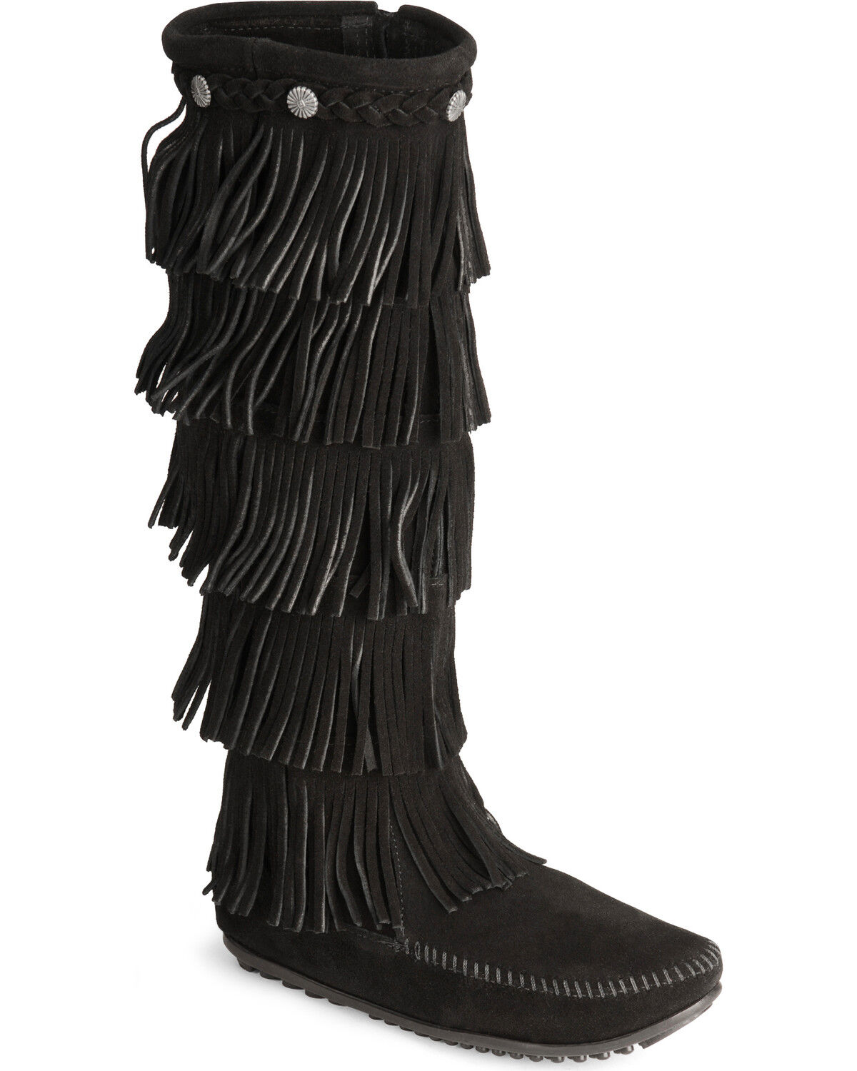 white moccasins boots