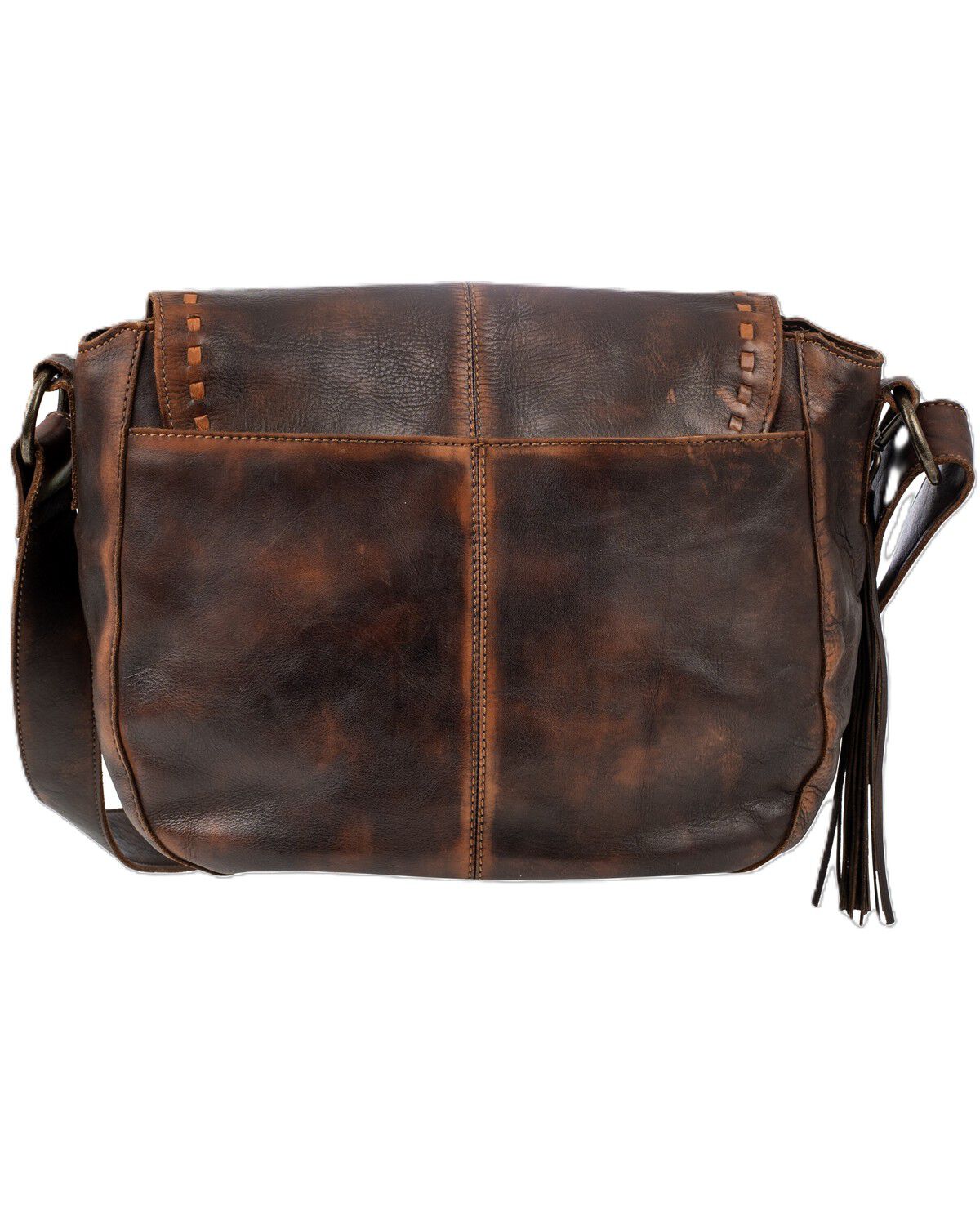 Image #3 - STS Ranchwear by Carroll Women's Bandera Saddle Hobo Crossbody Purse, Chocolate, hi-res