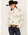 Image #1 - Shyanne Women's 1/2 Zip Southwestern Print Pullover Fleece, Cream, hi-res