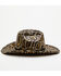 Image #3 - San Diego Hat Company Women's Leopard Print Sequins Cowboy Hat, Leopard, hi-res