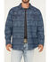 Image #3 - Cody James Men's Tonal Southwestern Print Fleece Lined Shirt Jacket, Indigo, hi-res