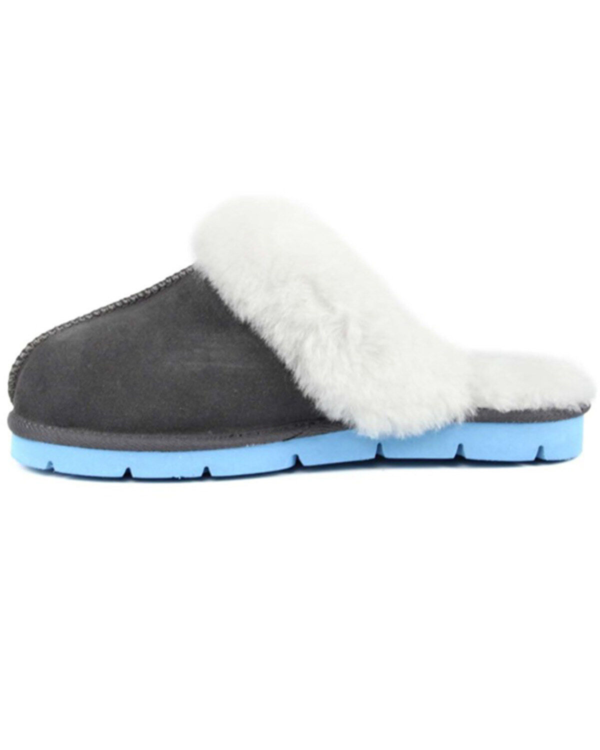 Image #3 - Superlamb Women's Onager Charcoal Suede Leather Casual Slip-On Mule, , hi-res