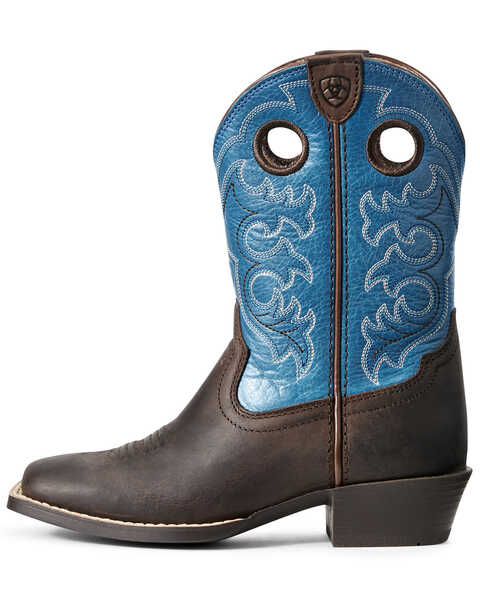 Image #2 - Ariat Youth Boys' Roughstock Crossfire Western Boots - Wide Square Toe, , hi-res