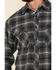 Image #4 - Resistol Men's Gray Simcoe Ombre Plaid Long Sleeve Western Shirt, Grey, hi-res